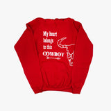 Sudadera Roja Parejas Ella