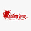 Sticker 'Monta Cuernos Chuecos' Rojo